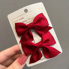 Sweet Cartoon Bow Hair Clips Decorative Hair Accessories for Girls