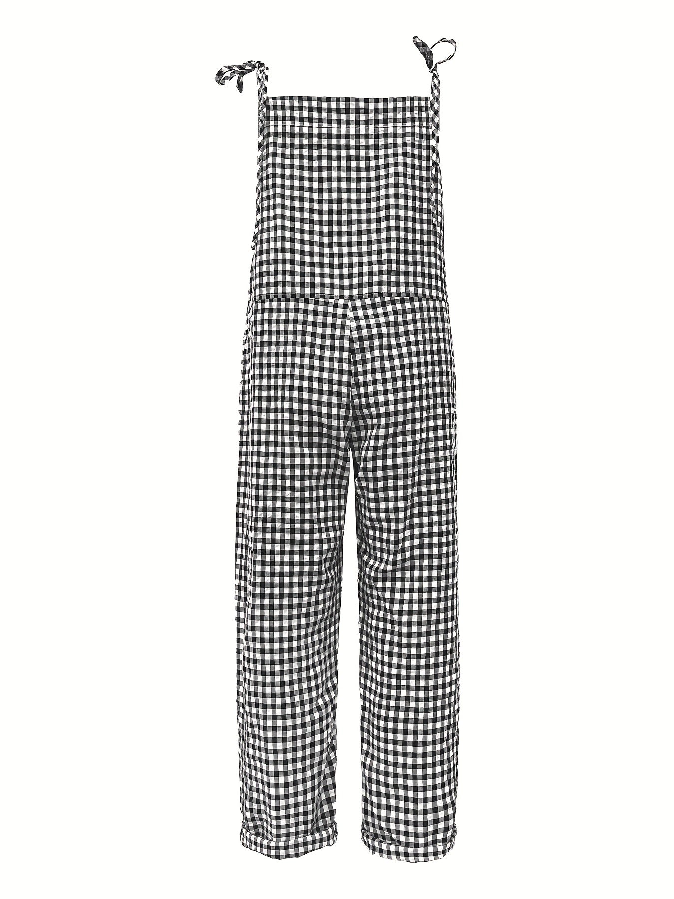 Striped Wide Leg Jumpsuit Dual Pockets Sleeveless Women's Clothing