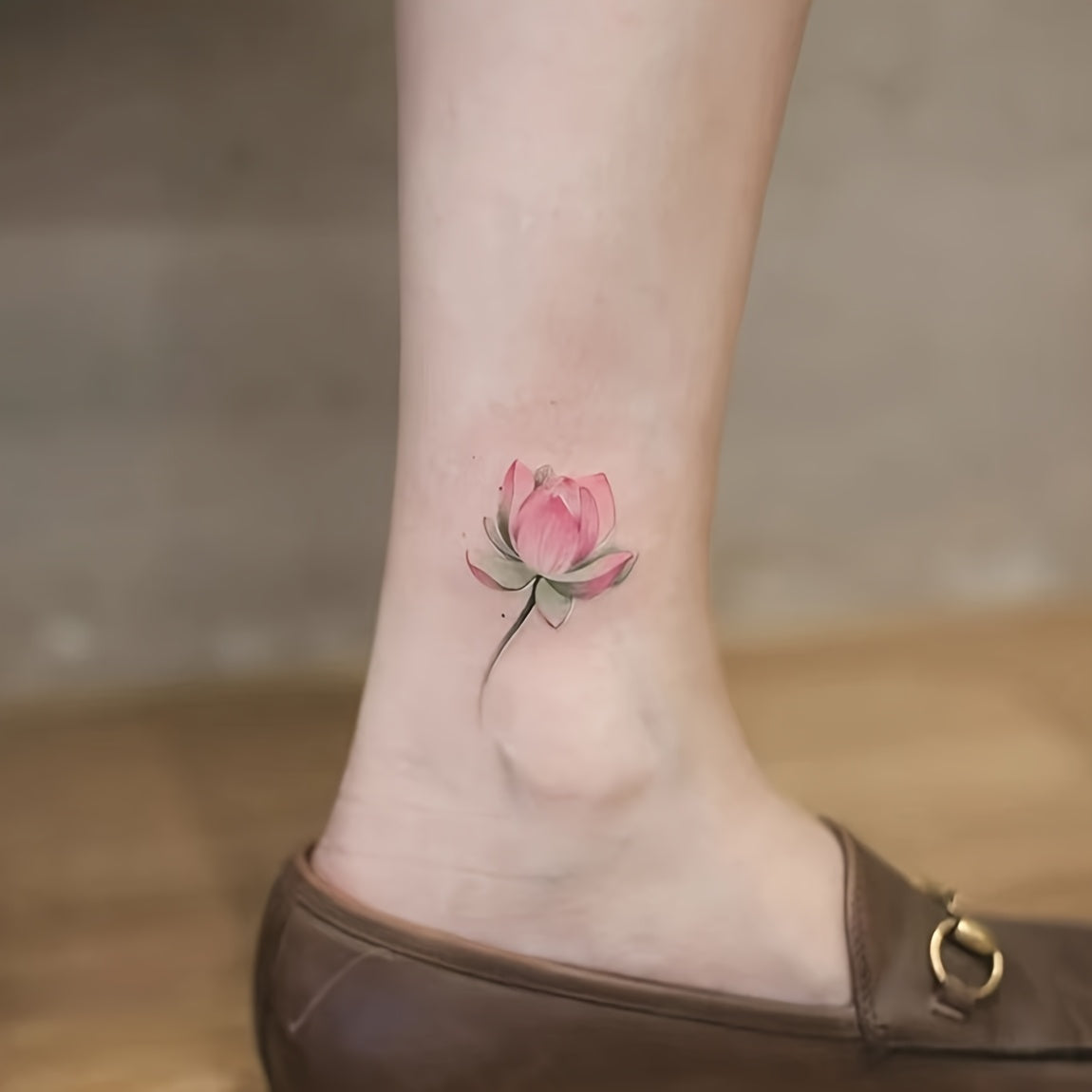Colorful Lotus Tattoo Stickers Waterproof Temporary Tattoos