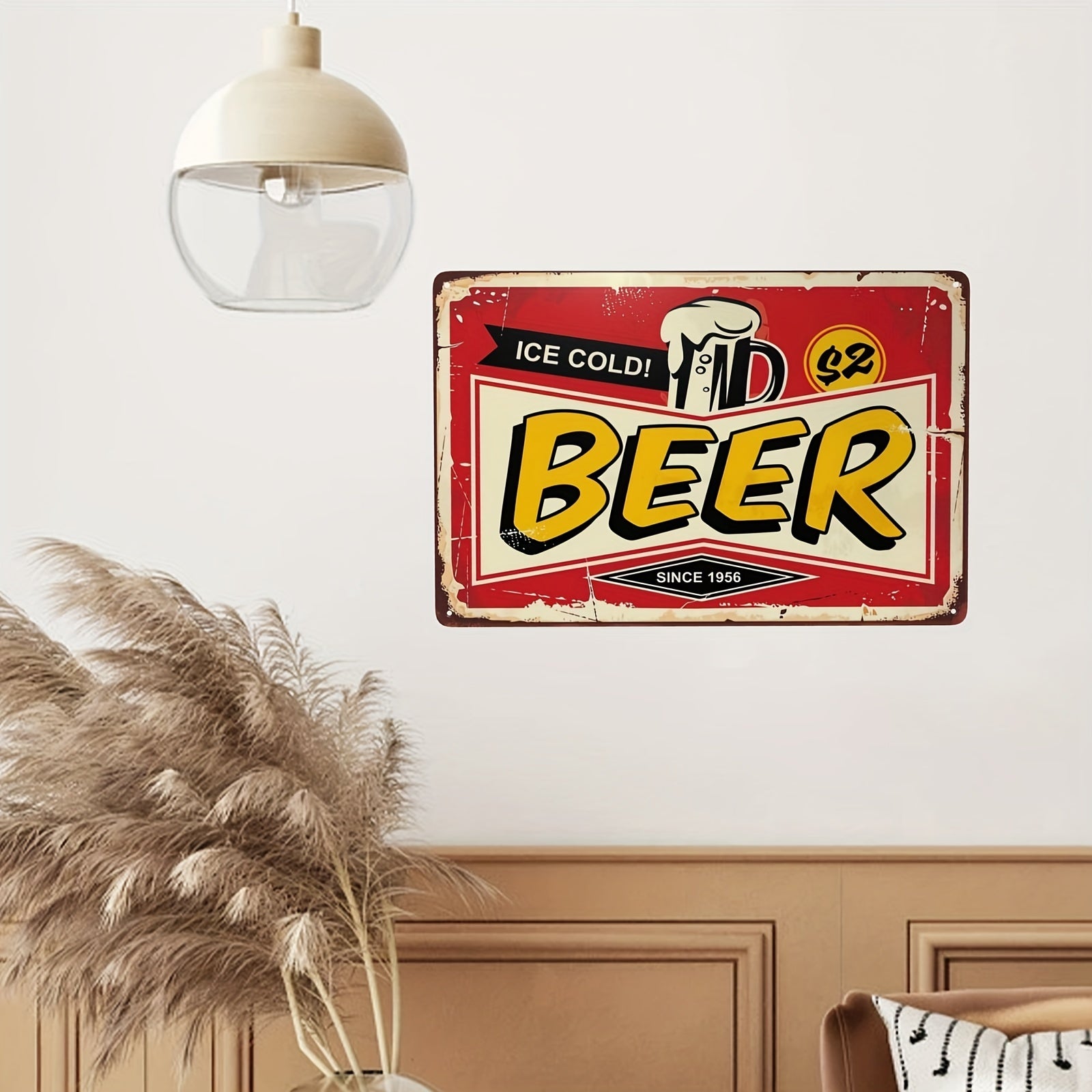 Funny Backyard Bar Tin Sign - Bring Your Own Beer Alcohol Drinks Fun Wall Decor