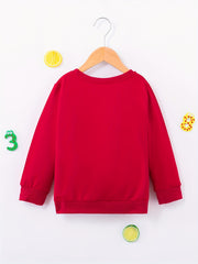 I Like My Daddy Letter Print Boys Sweatshirt