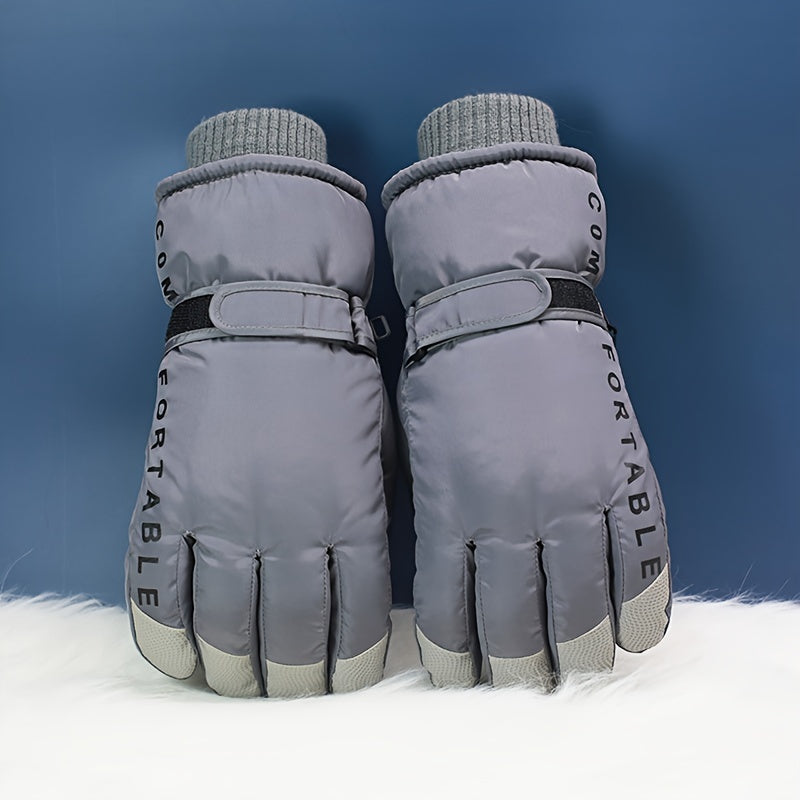 Men's Winter Touch Screen Ski Gloves Thick Warm Windproof & Waterproof