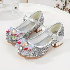 Girls' Cartoon Ballet Shoes With Bow Tie Lightweight Princess Sandals