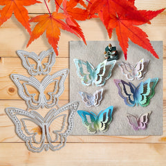1pc Three Butterflies Metal Cutting Die For Card Making Scrapbook Diy Album Embo
