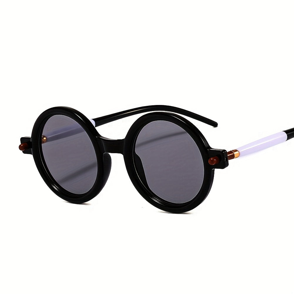 Men's Round Frame Punk Style Retro Sunglasses Hip hop Sunglasses
