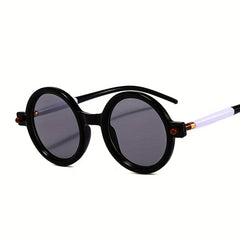 Men's Round Frame Punk Style Retro Sunglasses Hip hop Sunglasses