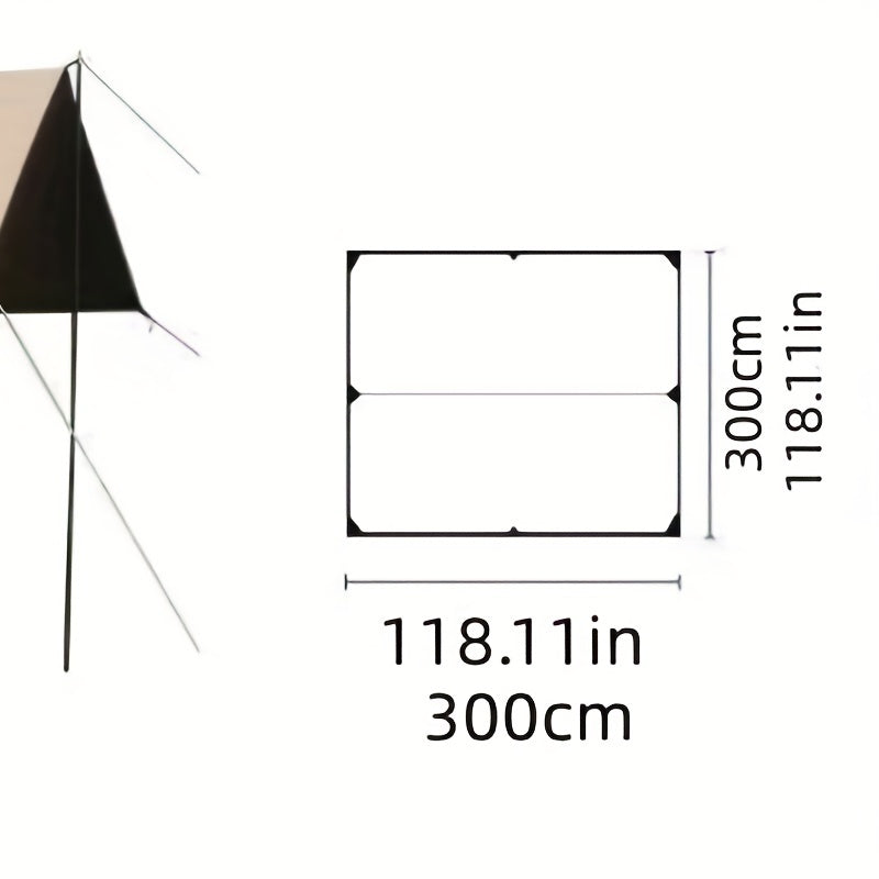Portable Hexagonal Canopy Sunshade for Camping