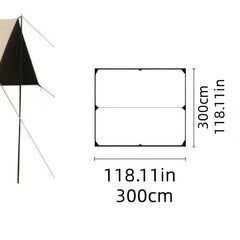 Portable Hexagonal Canopy Sunshade for Camping
