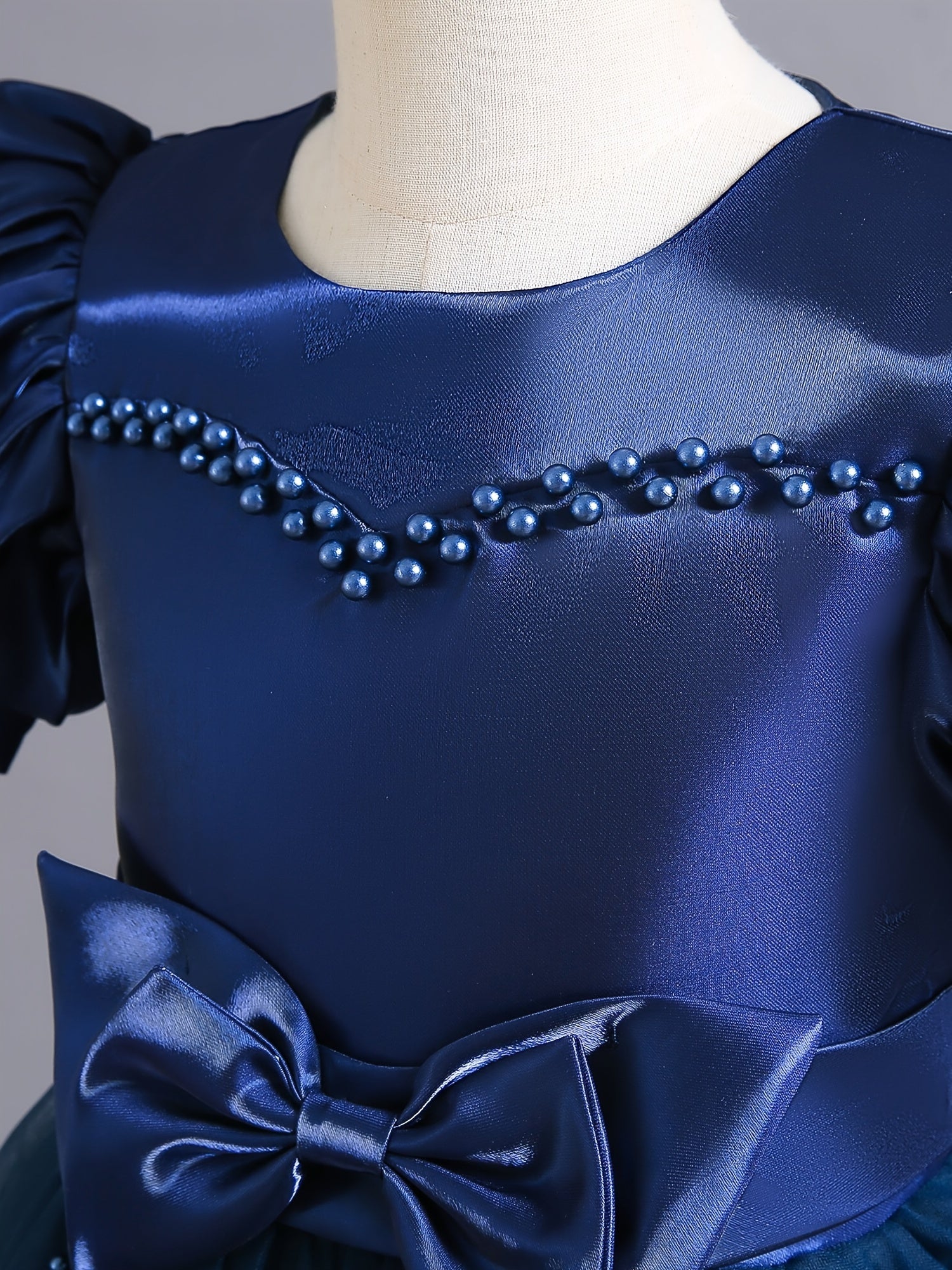 Girl's Ball Gown Princess Dress With Bow Formal Dress
