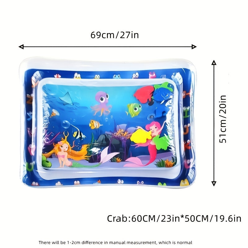 Inflatable Tummy Time Water Play Mat for Babies