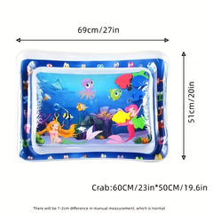 Inflatable Tummy Time Water Play Mat for Babies