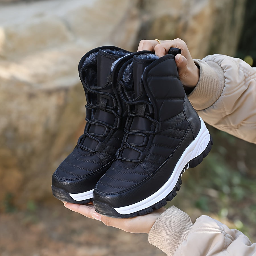 Women's Warm Snow Boots Non slip Platform High Tube Boots
