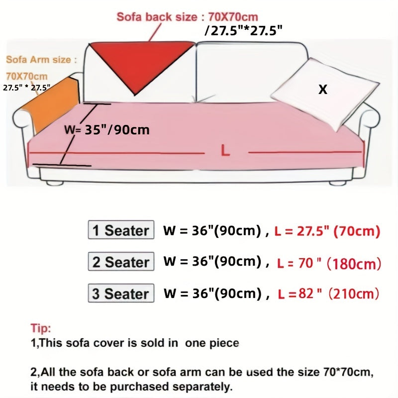 Velvet Sofa Slipcover Non-slip Anti-scratch Cover