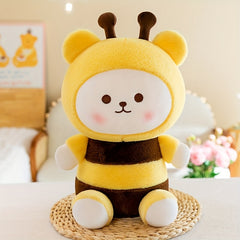 Adorable Bee Bear Plush Soft Cartoon Doll for Kids