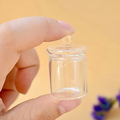 Mini Glass Jar Dollhouse Decor Fiberglass Material