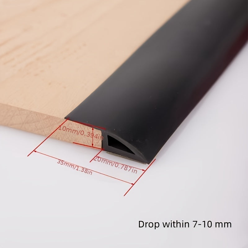10-15mm PVC Self-Adhesive Floor Mat Flat Button Strip for Flooring Threshold Sea