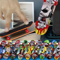 7pcs Finger Skateboard Puzzle Alloy Mini Skateboard Desktop Toy Gift