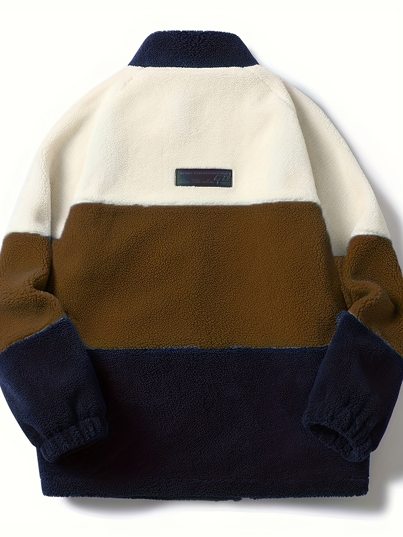 Men's Winter Thick Fleece Jacket, Loose Fit