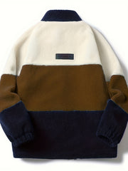 Men's Winter Thick Fleece Jacket, Loose Fit
