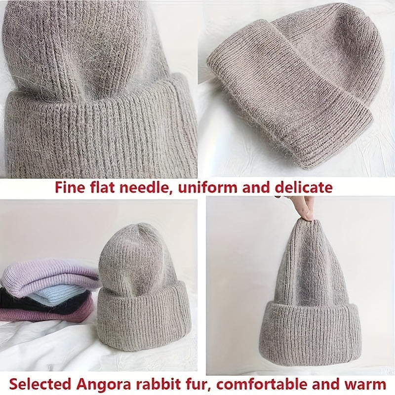 Warm Winter Hat Beanie Solid Adult Head Cover Cap