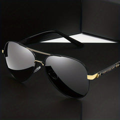 Men's Polarized Driving Sunglasses UV Protection Large Frame