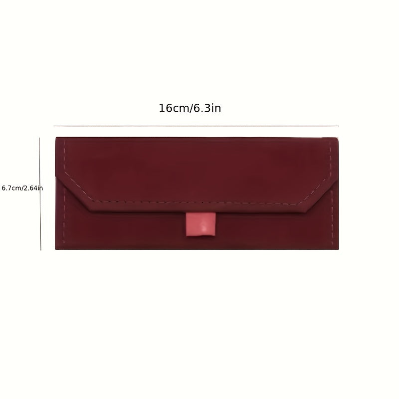 Plush Triangle Glasses Case Foldable Sunglasses Holder