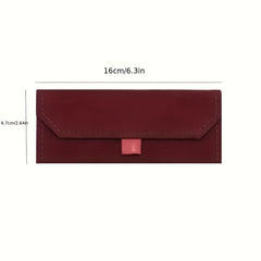 Plush Triangle Glasses Case Foldable Sunglasses Holder