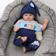 Reborn Youngsters Doll Soft Cloth Body Realistic Expressions