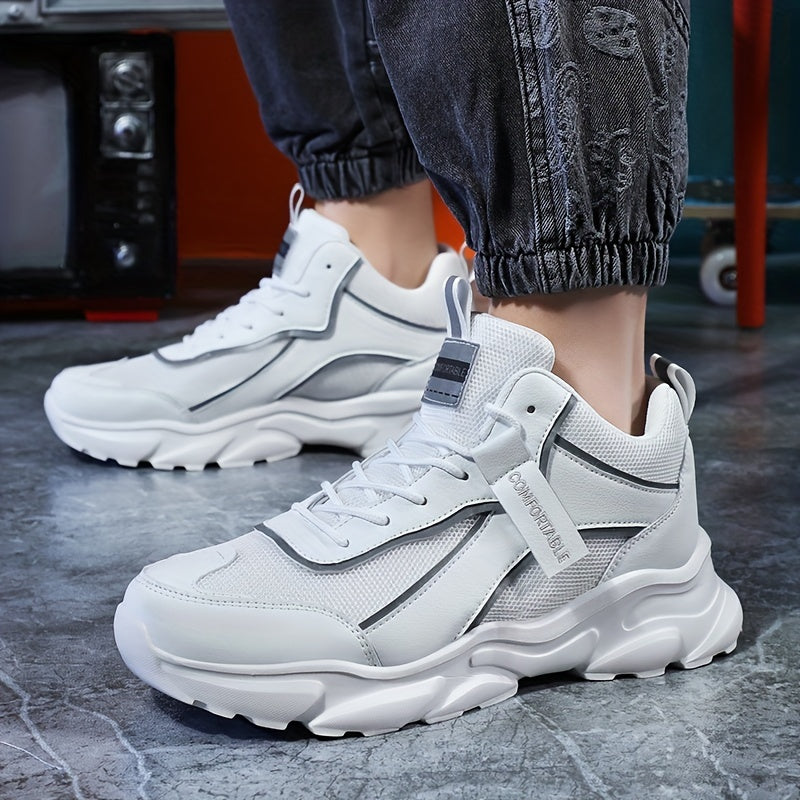 Men's Breathable Chunky Sneakers for Jogging Gym