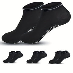 2 Pairs Women's Non-slip Yoga Pilates Socks Breathable Ankle Dance Training Sock