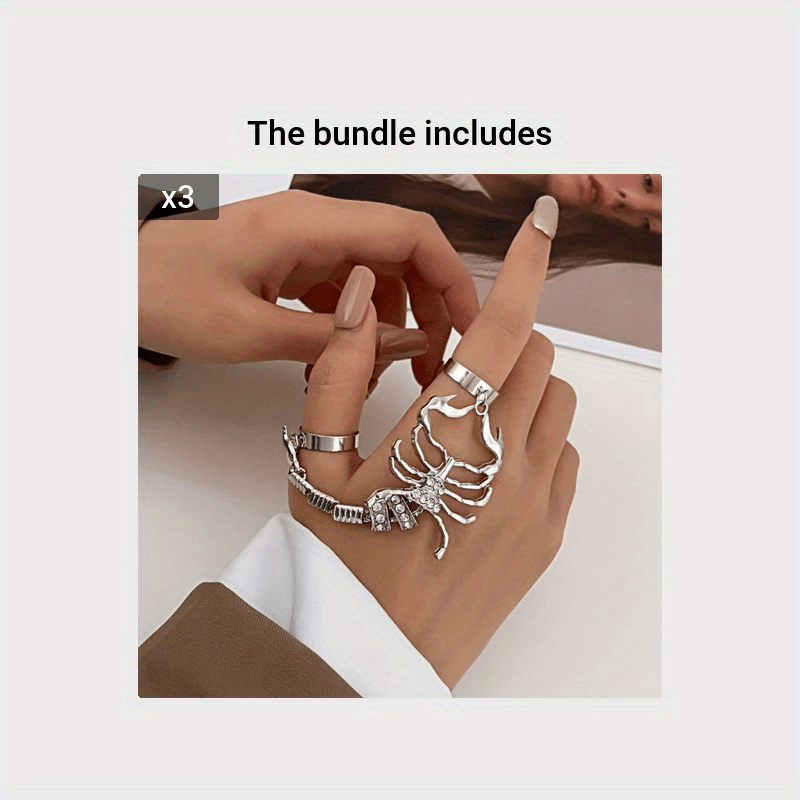 Retro Single Metal Bracelet Exaggerated Scorpion Finger Bracelet