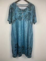 Floral Print V Neck Maxi Dress