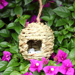 Hanging Woven Bird House for Yard Garden Decoration