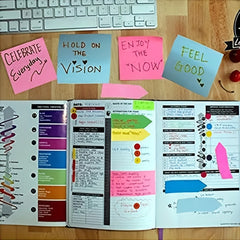 2000 Pages Colorful Sticky Note Set in Leather Box