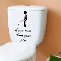 Creative Toilet Sticker Decorative Removable Wall Sticker