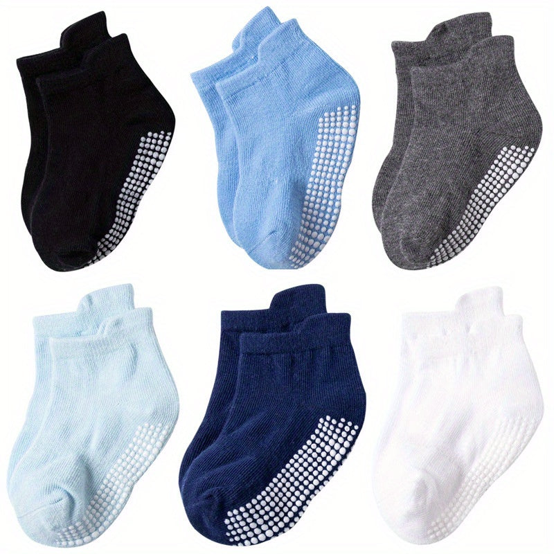 12pairs Baby Girls Kids Non-Slip Socks Soft Comfy Toddlers Children's Socks