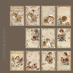 30 Sheets Old Book Love Series Character Collage Journal Material