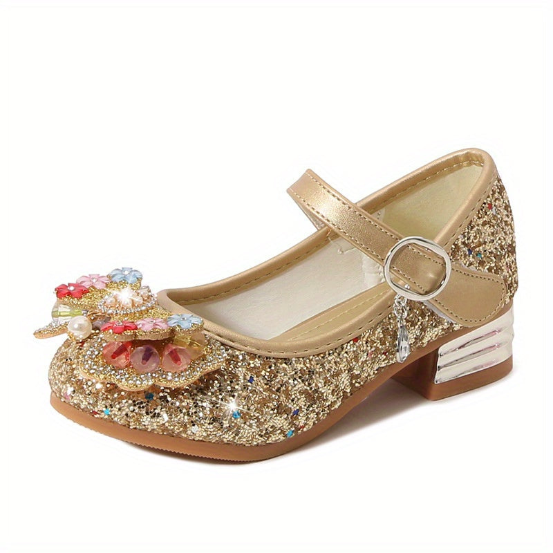Girls' Cartoon Ballet Shoes With Bow Tie Lightweight Princess Sandals