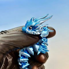 Dual Gradient Poseable Dragon Statue 14 Collectible Fantasy Art Figure