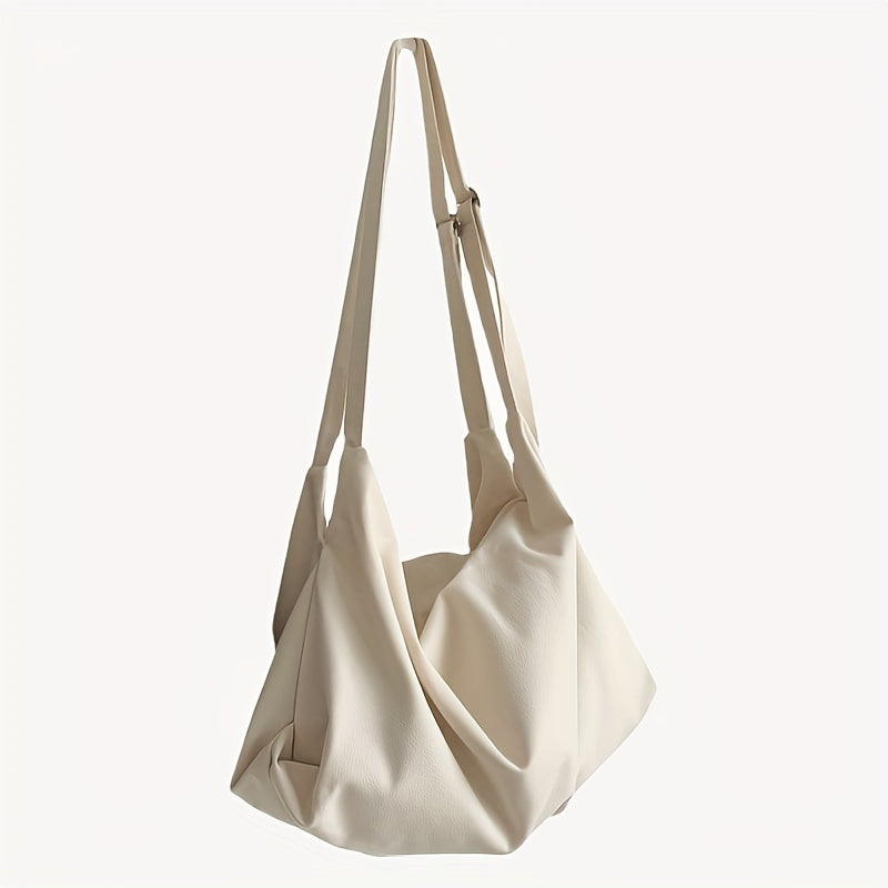 Literary Canvas Crossbody Bag Large Capacity Hobo Bag For Travel Sports
