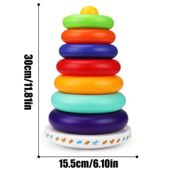 Sensory Rainbow Stacking Tower Toys for Ages 0 Early Educational Toys