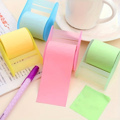 10pcs Tear Sticky Notes with Tape Seat Tearable Memo Pad Student Message Note