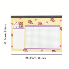 Weekly Planner To Do List Notepad with Calendar Scheduler