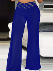  Women's High Rise Straight Leg Pants