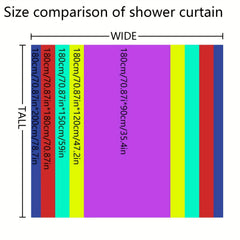 Floral Pattern Shower Curtain Waterproof Fabric Bathroom Decor