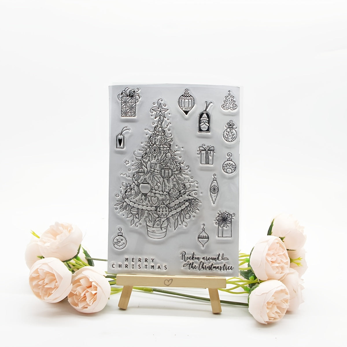 Christmas Stamp Painting Tool DIY Scrapbook Decoration Silicone Stamp