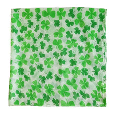 Irish Green Shamrock Scarf St Patrick's Day Windproof Wrap Turban