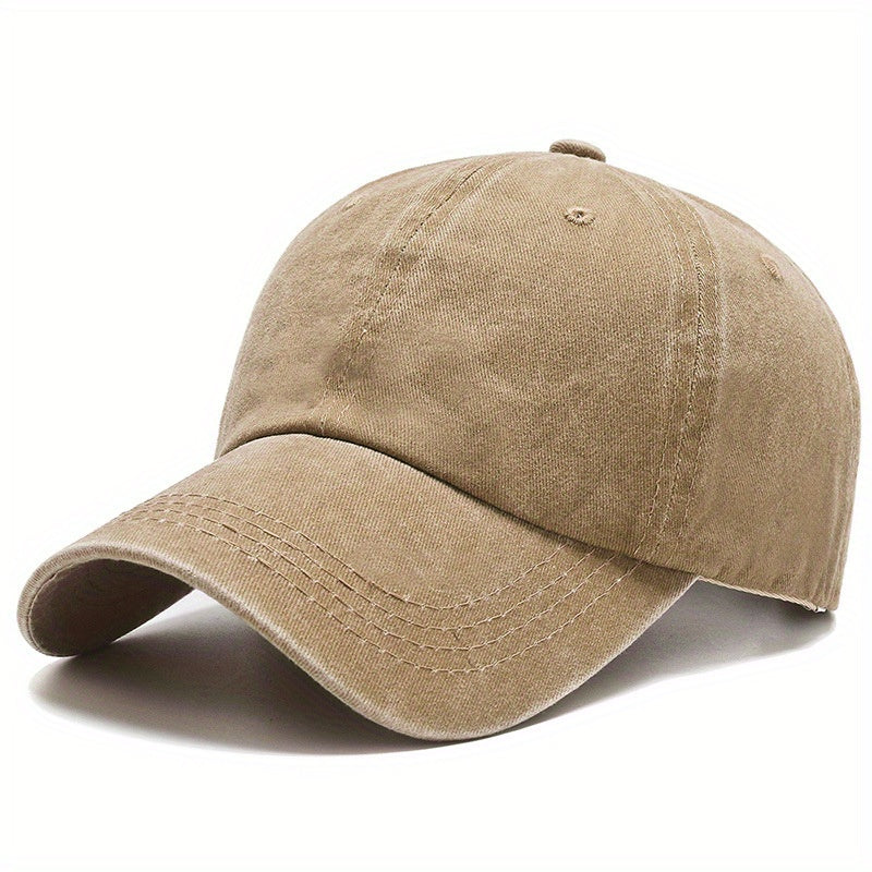 Vintage Hip Hop Baseball Cap Washed Distressed Unisex Denim Sun Hat