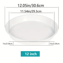 Plant Saucer 30 48 cm Round Tray for Pots - 6 Pack