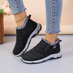 Plush Lined Thermal Snow Boots Wear Res Non Slip Shoes Fall Winter